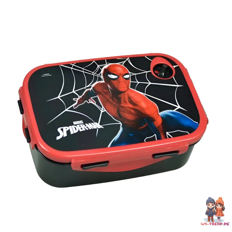 Marvel Spiderman 2 teiliges Kinder Set Brotdose - Trinkflasche 400 ml - WS-Trend.de