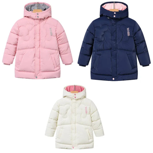 Glo-Story Kinder Mädchen Winterjacke Jacke mit Kapuze - WS-Trend.de Gr. 104-158