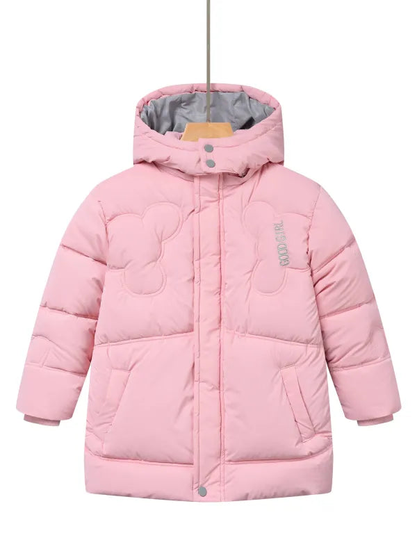 Glo-Story Kinder Mädchen Winterjacke Jacke mit Kapuze - WS-Trend.de Gr. 104-158