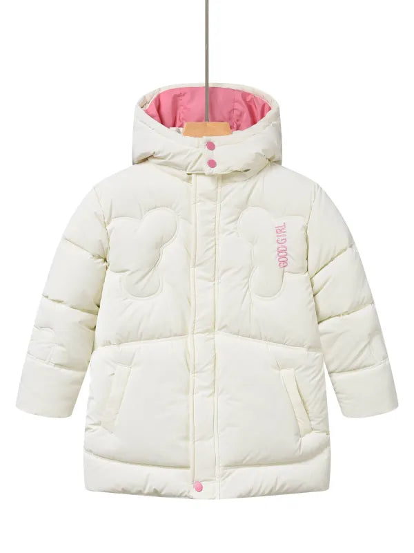 Glo-Story Kinder Mädchen Winterjacke Jacke mit Kapuze - WS-Trend.de Gr. 104-158