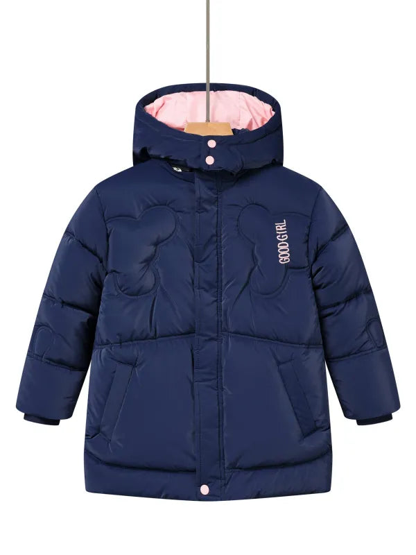 Glo-Story Kinder Mädchen Winterjacke Jacke mit Kapuze - WS-Trend.de Gr. 104-158