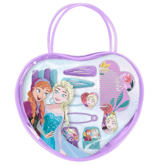 Disney Die Eiskönigin 11 tlg. Kinder Haarstyling Set Kamm Haarspange Gummiband - WS-Trend.de