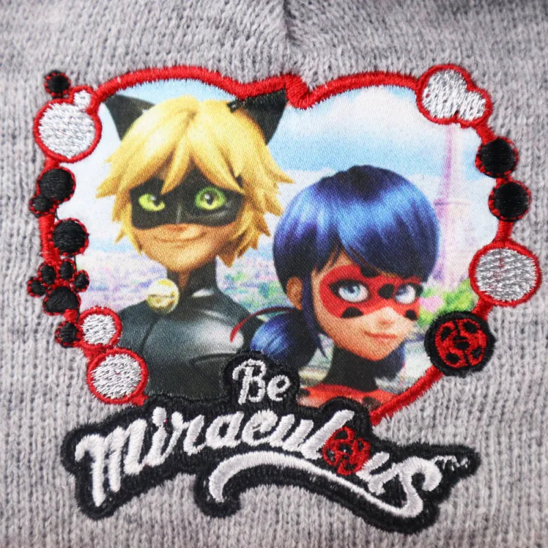 Miraculous Ladybug Cat Noir Kinder Herbst Wintermütze Bommelmütze - WS-Trend.de 52 54