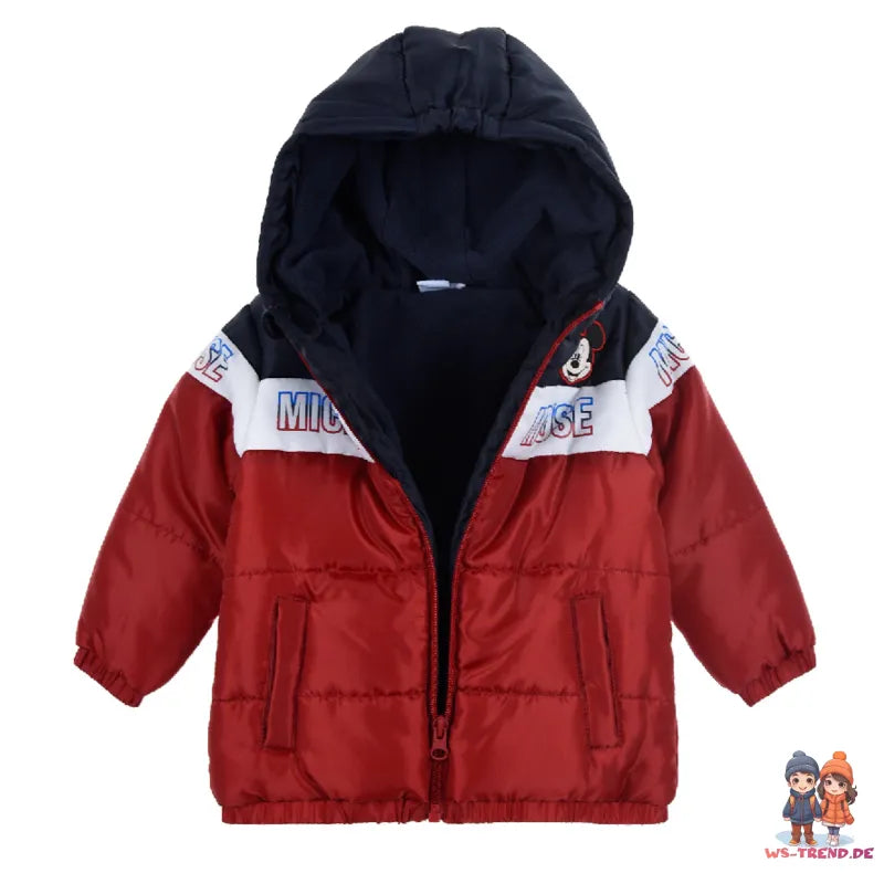 Disney Baby Mickey Mouse Kinder Winterjacke Jungen Jacke mit Kapuze - WS-Trend.de 68 - 86