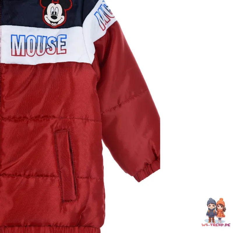 Disney Baby Mickey Mouse Kinder Winterjacke Jungen Jacke mit Kapuze - WS-Trend.de 68 - 86