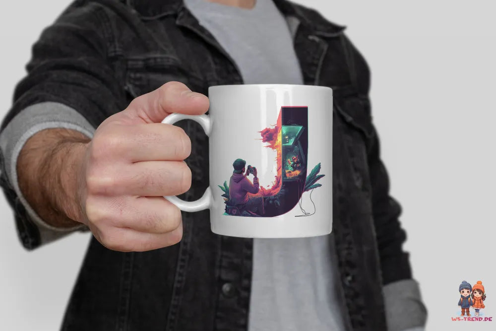 Name A bis Z Gamer Spieler Zocker Kaffeetasse Teetasse Tasse Geschenkidee - WS-Trend.de