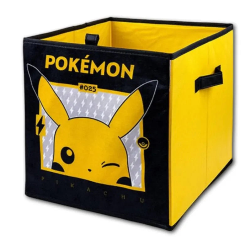 Pokemon Pikachu Kinder Spielzeug Korb freistehender Spielzeugkorb 33x33x37 cm - WS-Trend.de