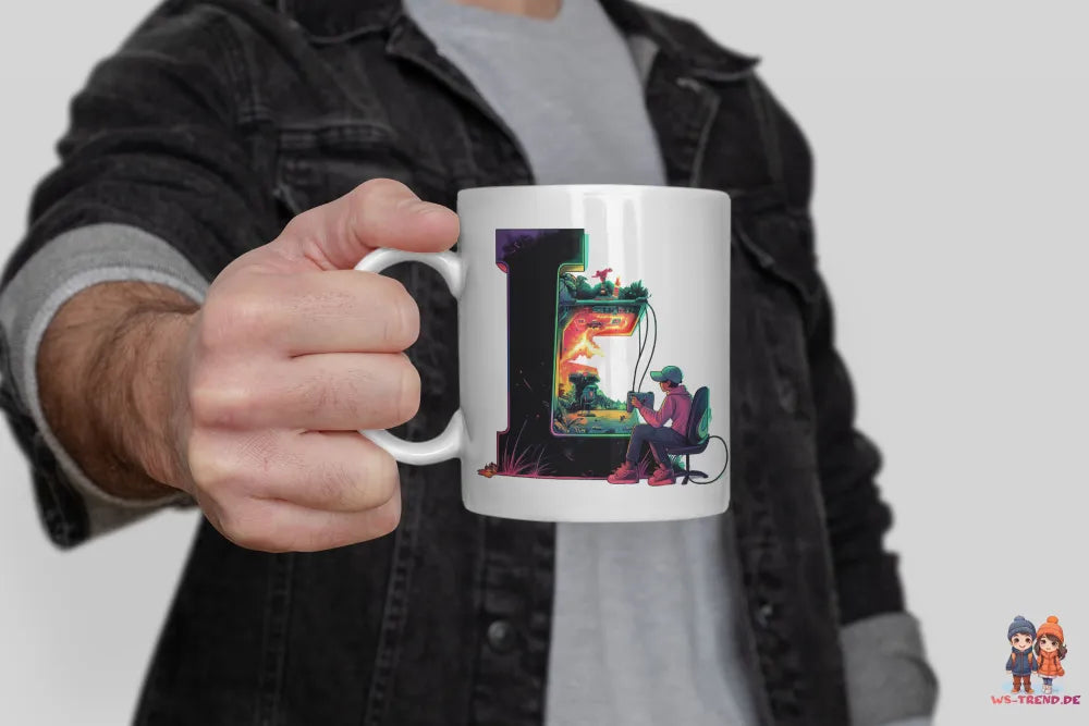 Name A bis Z Gamer Spieler Zocker Kaffeetasse Teetasse Tasse Geschenkidee - WS-Trend.de