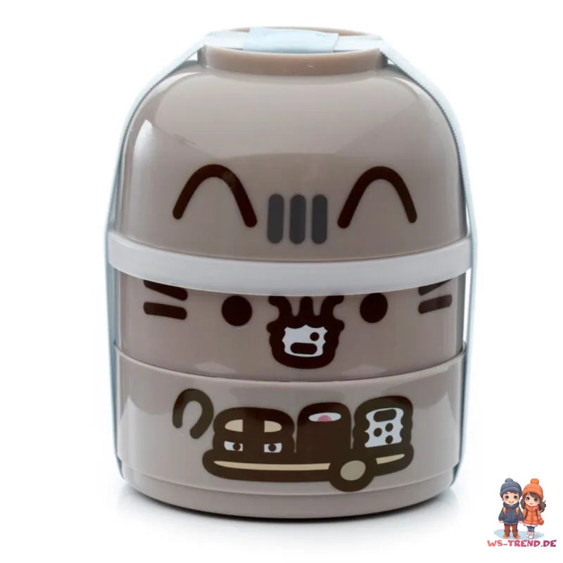 Pusheen die Katze gestapelte runde Bento-Lunchbox 3-teiliges Set - WS-Trend.de