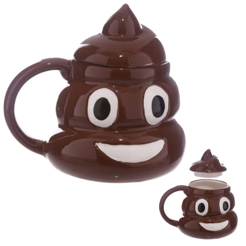 POOP Kackhaufen 3D Kaffeetasse Teetasse Tasse Geschenkidee 450 ml - WS-Trend.de