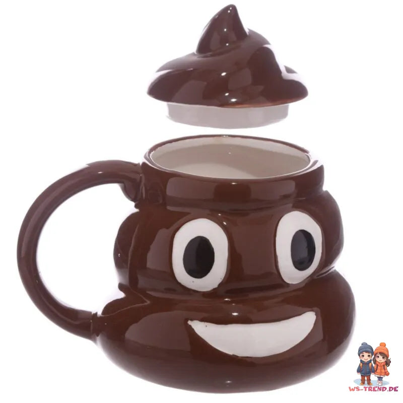 POOP Kackhaufen 3D Kaffeetasse Teetasse Tasse Geschenkidee 450 ml - WS-Trend.de