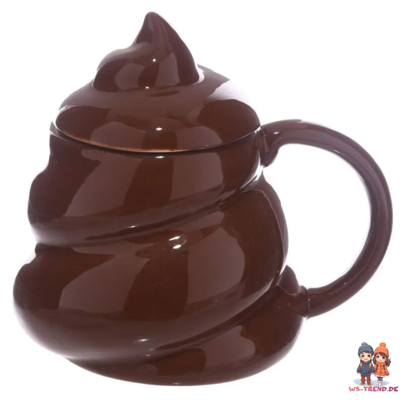 POOP Kackhaufen 3D Kaffeetasse Teetasse Tasse Geschenkidee 450 ml - WS-Trend.de