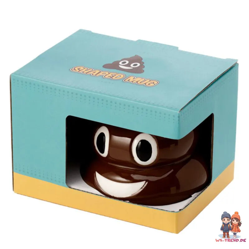 POOP Kackhaufen 3D Kaffeetasse Teetasse Tasse Geschenkidee 450 ml - WS-Trend.de