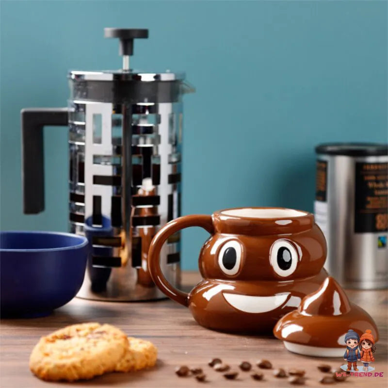 POOP Kackhaufen 3D Kaffeetasse Teetasse Tasse Geschenkidee 450 ml - WS-Trend.de