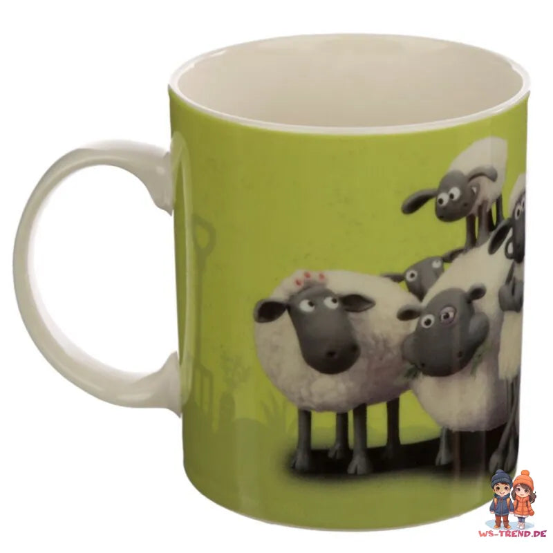 Shaun das Schaf Kinder Kakaotasse Teetasse Tasse Geschenkidee 300 ml - WS-Trend.de
