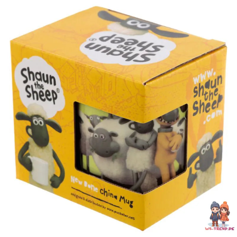 Shaun das Schaf Kinder Kakaotasse Teetasse Tasse Geschenkidee 300 ml - WS-Trend.de