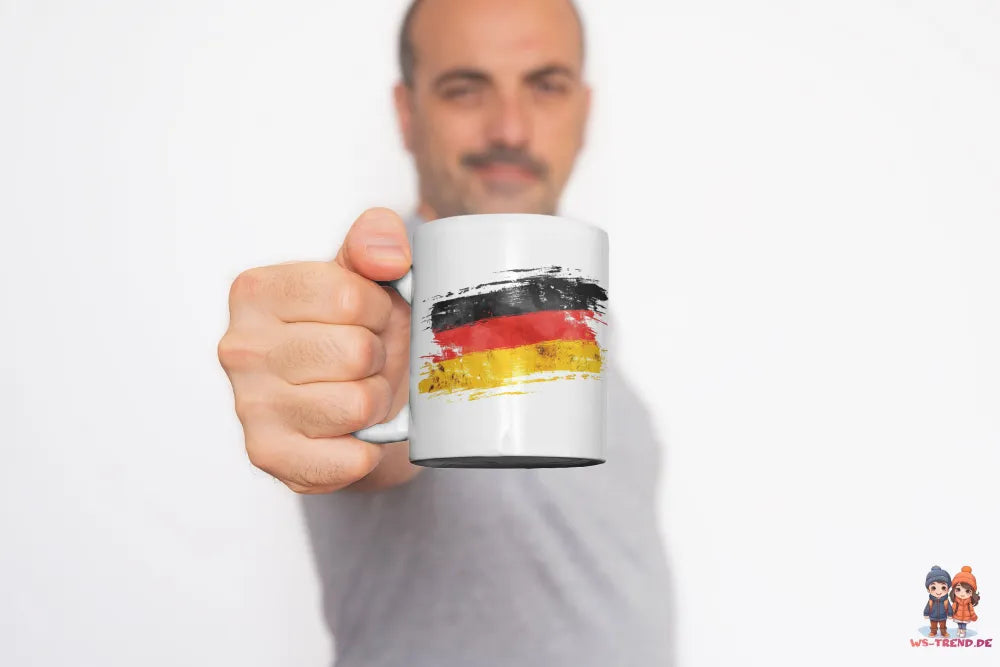 Deutschland Flagge Fahne Kaffeetasse Teetasse Tasse Geschenkidee - WS-Trend.de