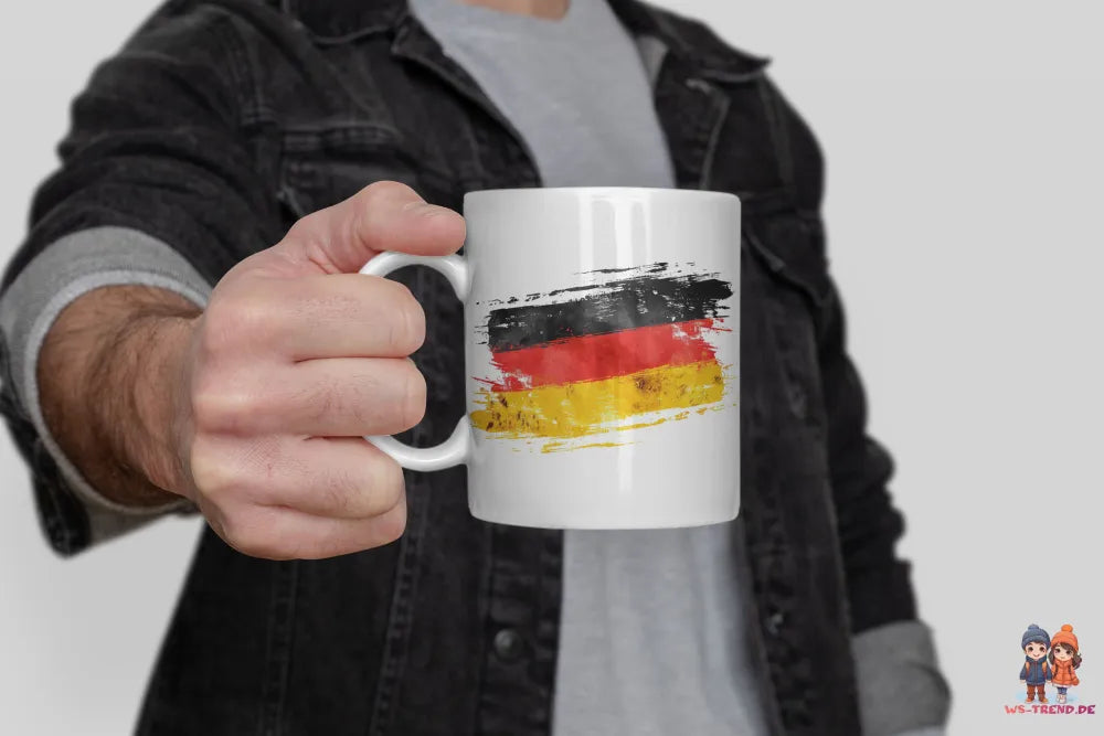 Deutschland Flagge Fahne Kaffeetasse Teetasse Tasse Geschenkidee - WS-Trend.de