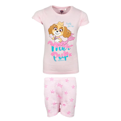 Paw Patrol Skye Kinder Mädchen Pyjama Shirt Shorts Gr. 92-128 - WS-Trend.de