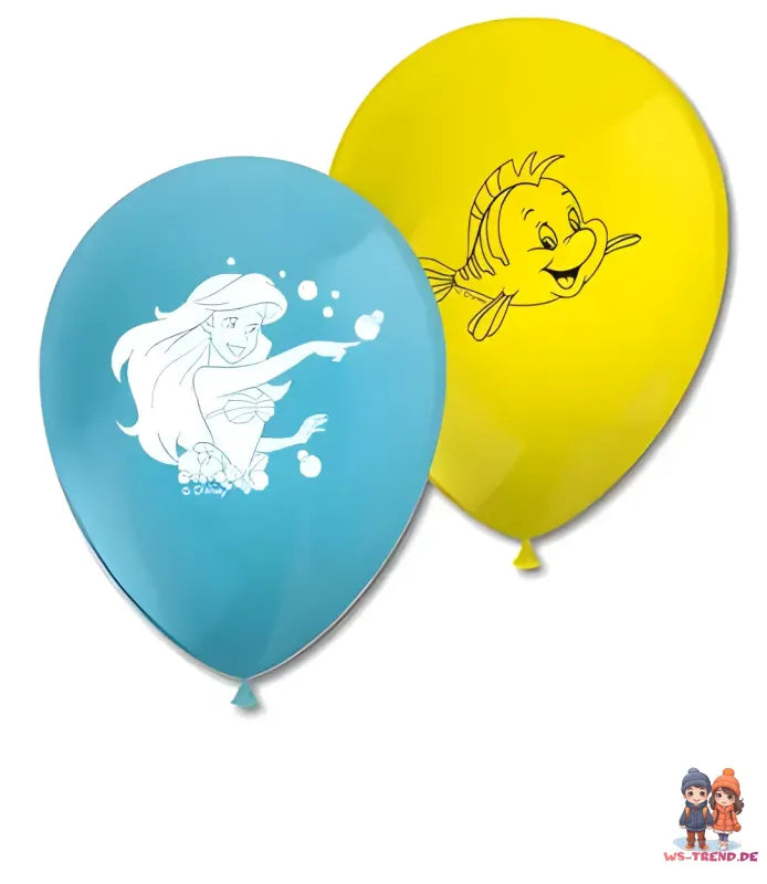 Disney Arielle Meerjungfrau Partyset Deko Set 42tlg. - WS-Trend.de Geburtstag 42tlg.Geschirr