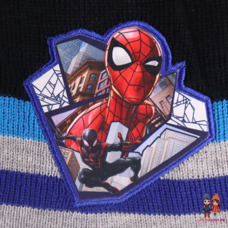 Marvel Spiderman Kinder Wintermütze peruanische Mütze Kindermütze WS Trend.de Gr. 52 54