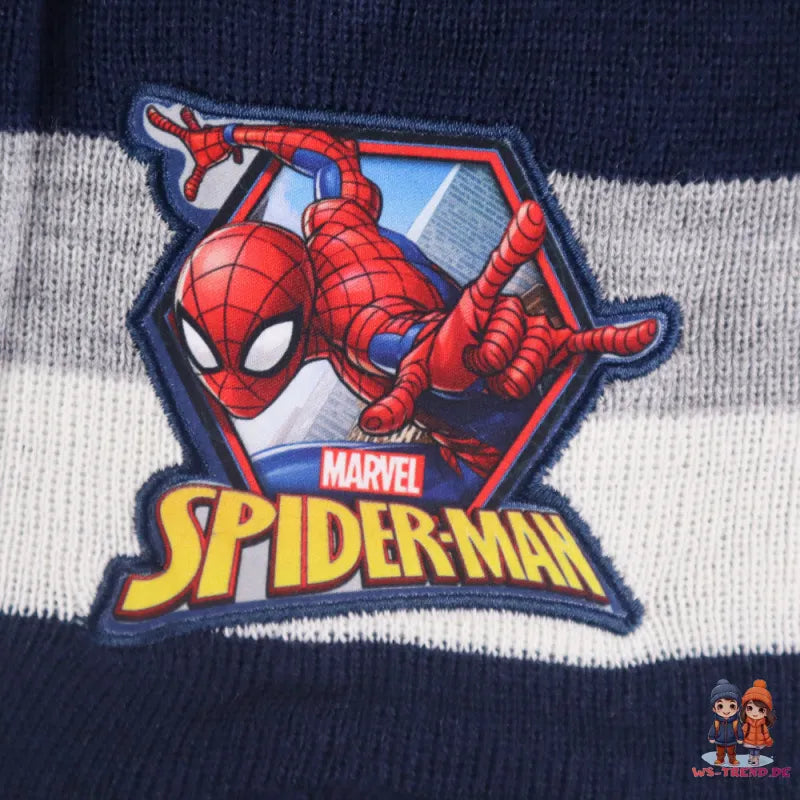 Marvel Spiderman Kinder Wintermütze peruanische Mütze Kindermütze WS Trend.de Gr. 52 54