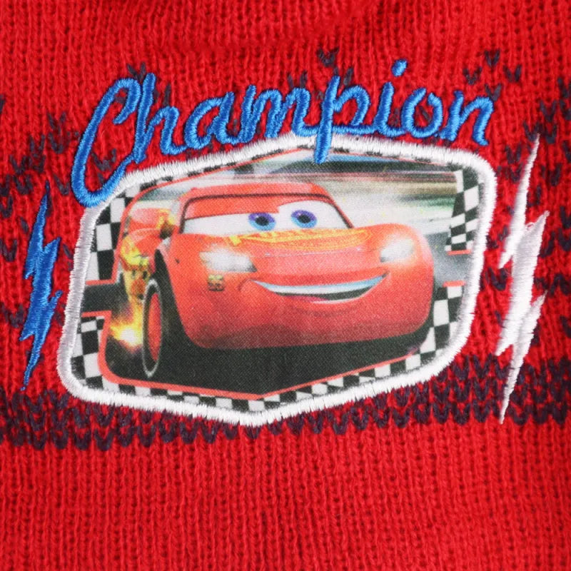 Cars Lightning McQueen Kinder Herbst Wintermütze plus Handschuhe - WS-Trend.de