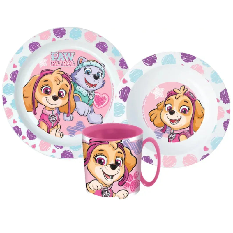 Paw Patrol Skye Everest Kinder Geschirr Set 3 teilig WS Trend.de