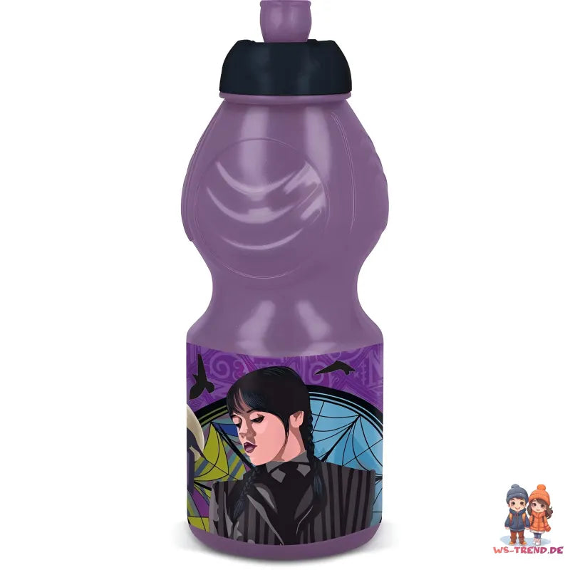 Wednesday 2 tlg. Lunchset Brotdose 3 Kammer Trinkflasche Flasche 400 ml - WS-Trend.de