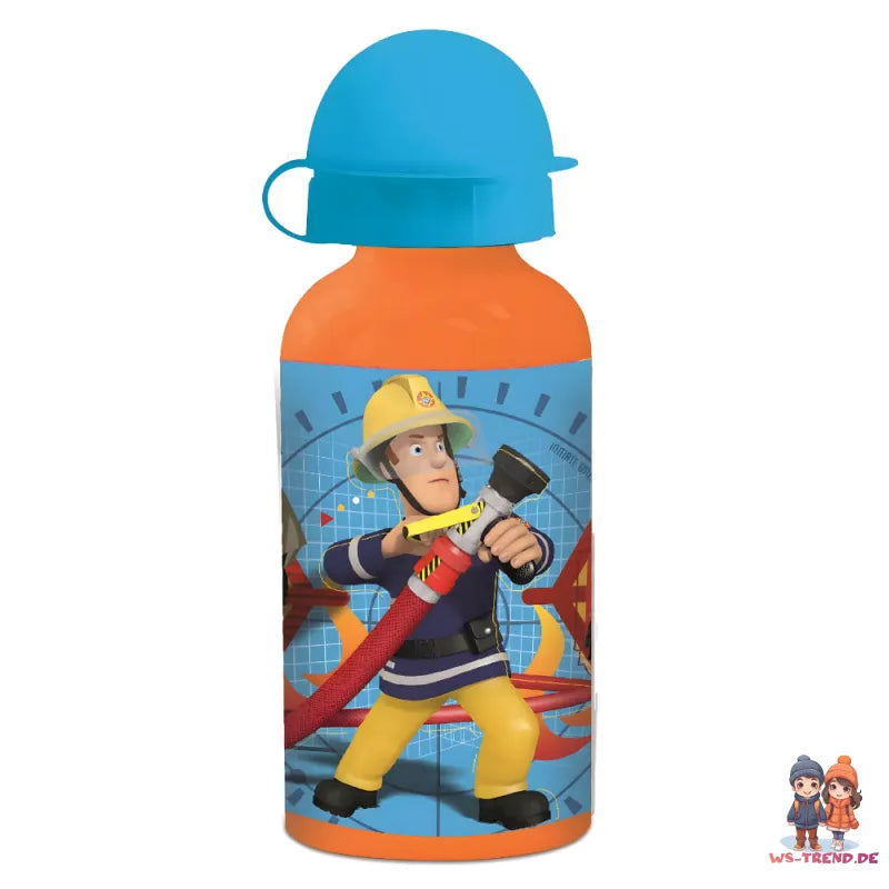 Feuerwehrmann Sam 2 tlg. Set Kinder Brotdos Alu Trinkflasche Flasche 400 ml - WS-Trend.de