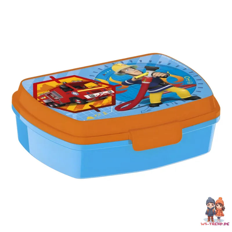 Feuerwehrmann Sam 2 tlg. Set Kinder Brotdos Alu Trinkflasche Flasche 400 ml - WS-Trend.de