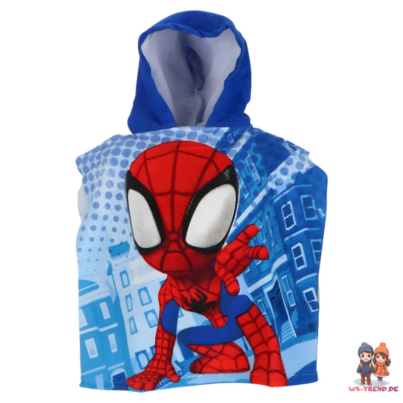 Marvel Spiderman Spidey Kinder Poncho Badeponcho 50x100 cm - WS-Trend.de