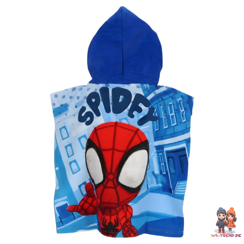 Marvel Spiderman Spidey Kinder Poncho Badeponcho 50x100 cm - WS-Trend.de