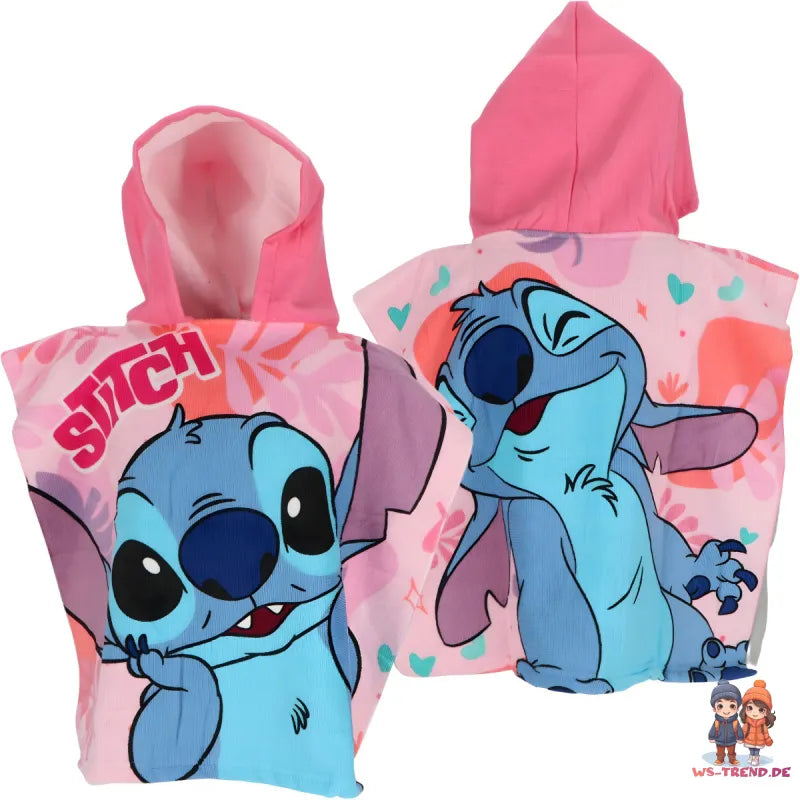 Disney Lilo und Stitch Kinder Poncho Badeponcho 50x100 cm - WS-Trend.de