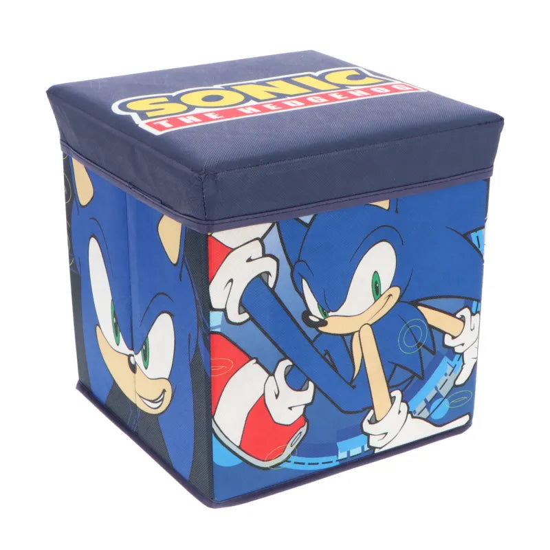 Sonic The Hedgehog Kinder Spielzeug Korb Spielzeugkorb Deckel 30x30x30 cm - WS-Trend.de