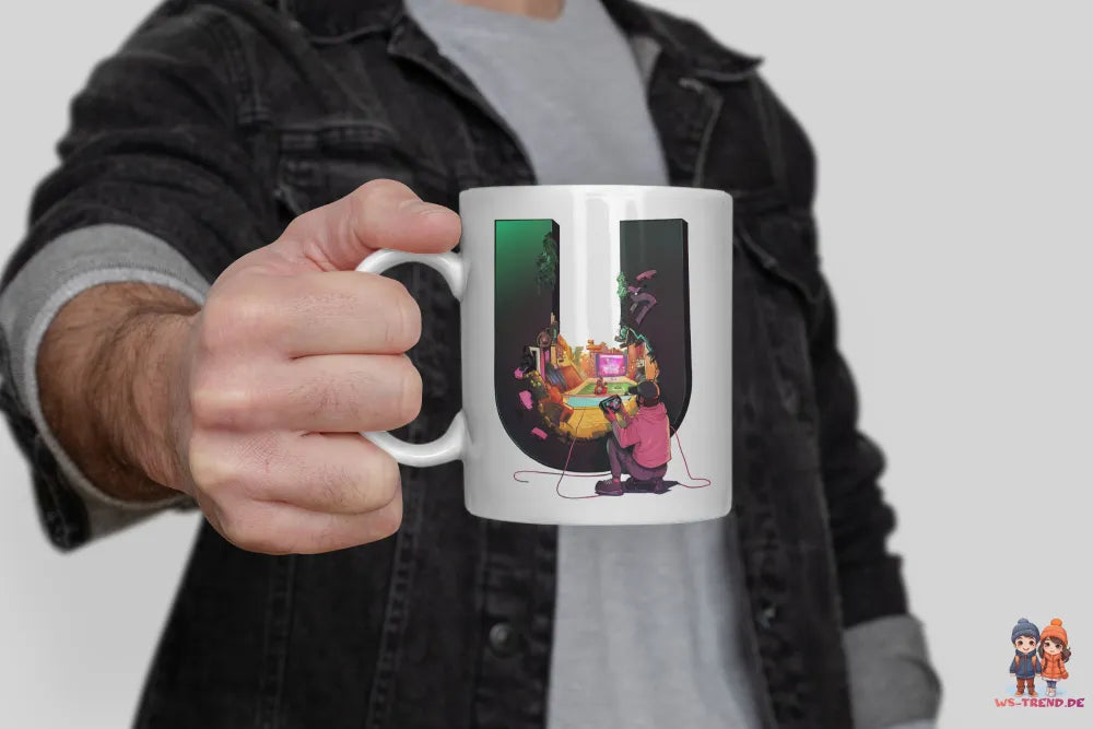 Name A bis Z Gamer Spieler Zocker Kaffeetasse Teetasse Tasse Geschenkidee - WS-Trend.de