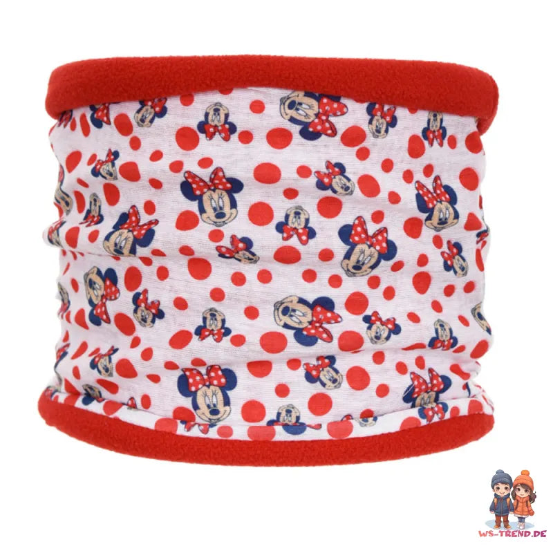 Disney Minnie Maus 2teiliges Set Kinder Herbst Wintermütze plus Loop - WS-Trend.de