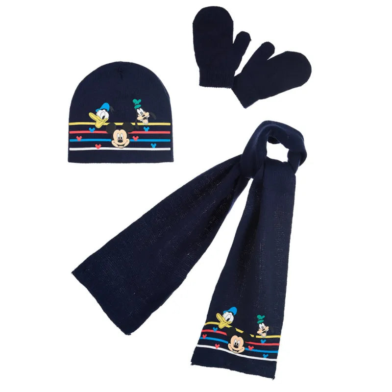 Disney Baby Mickey Maus 3tlg Set Herbst Wintermütze Schal plus Handschuhe - WS-Trend.de Kinder