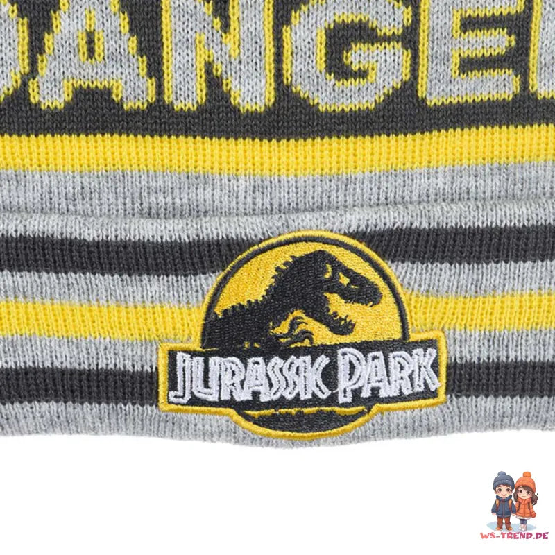 Jurassic World Dinosaurier Dino Kinder Herbst Wintermütze mit Handschuhe - WS-Trend.de 52 54