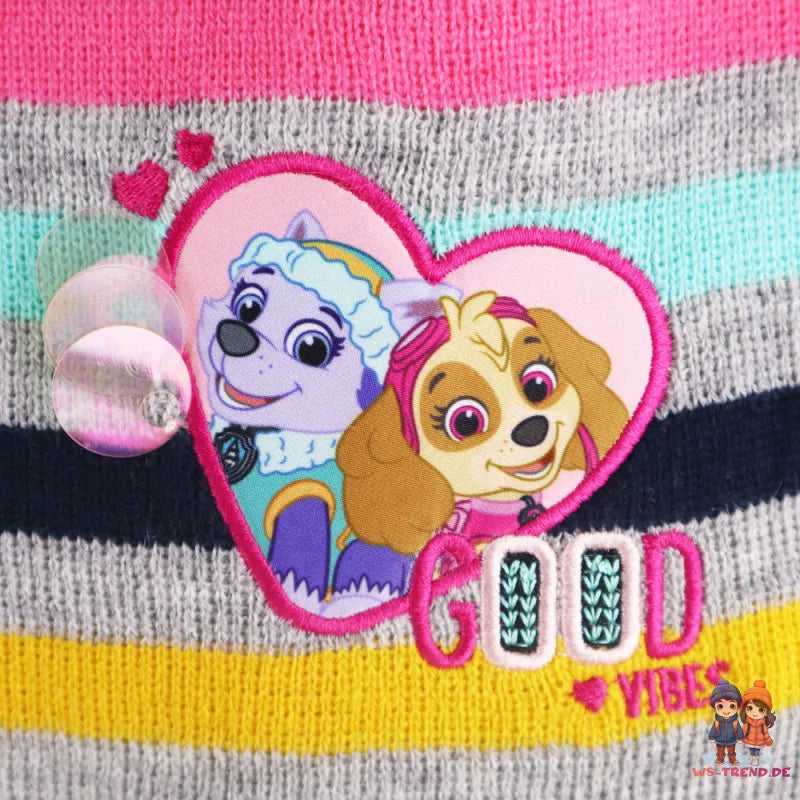 Paw Patrol Skye Everest Kinder Wintermütze plus Handschuhe - WS-Trend.de 52 54 Rosa Blau