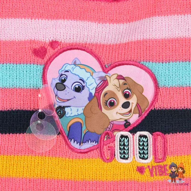 Paw Patrol Skye Everest Kinder Wintermütze plus Handschuhe - WS-Trend.de 52 54 Rosa Blau