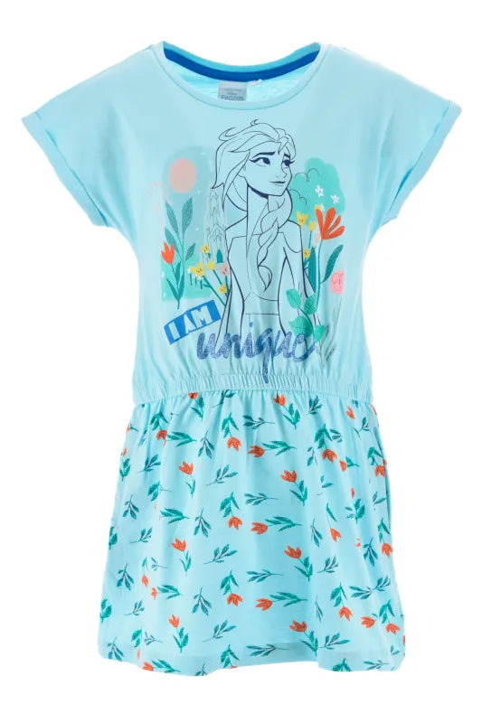 Disney Die Eiskönigin Elsa Kinder Kleid Sommerkleid - WS-Trend.de 98-128 100% Baumwolle