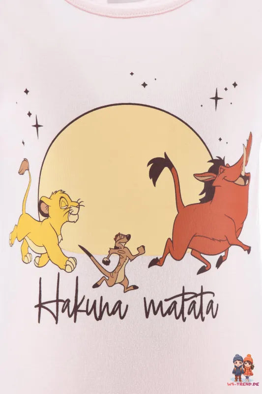 König der Löwen Simba Kinder kurzarm Schlafanzug Pyjama - WS-Trend.de 98 -128 Baumwolle