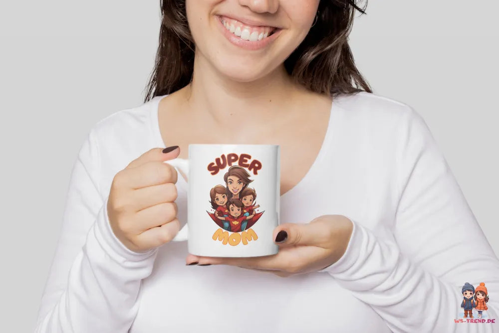 Super MOM Kaffeetasse Teetasse Tasse Geschenkidee Geschenk - WS-Trend.de
