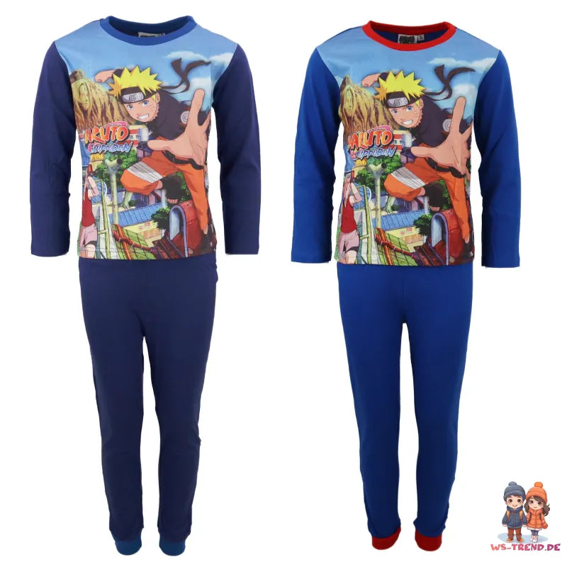 Anime Naruto Shippuden Kinder Schlafanzug Pyjama - WS-Trend.de Entzückender Kinderpyjama 116-152 Jungen