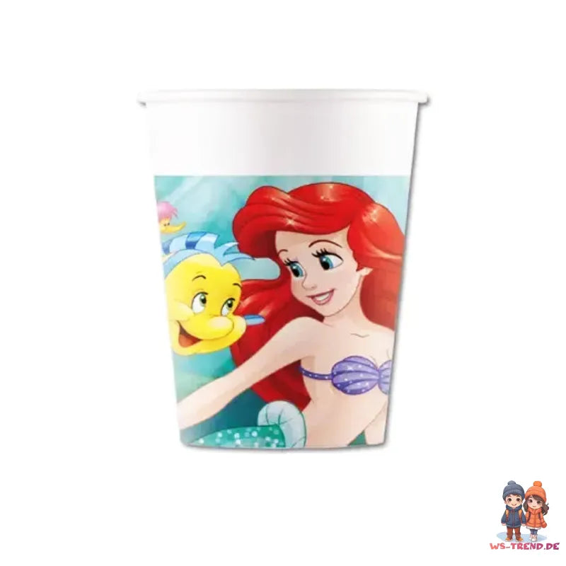 Disney Arielle Meerjungfrau Partyset Deko Set 42tlg. - WS-Trend.de Geburtstag 42tlg.Geschirr