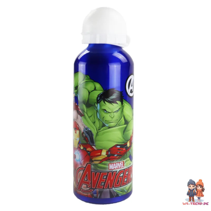 Marvel Avengers Aluminium Wasserflasche Trinkflasche Flasche 500 ml - WS-Trend.de Sport