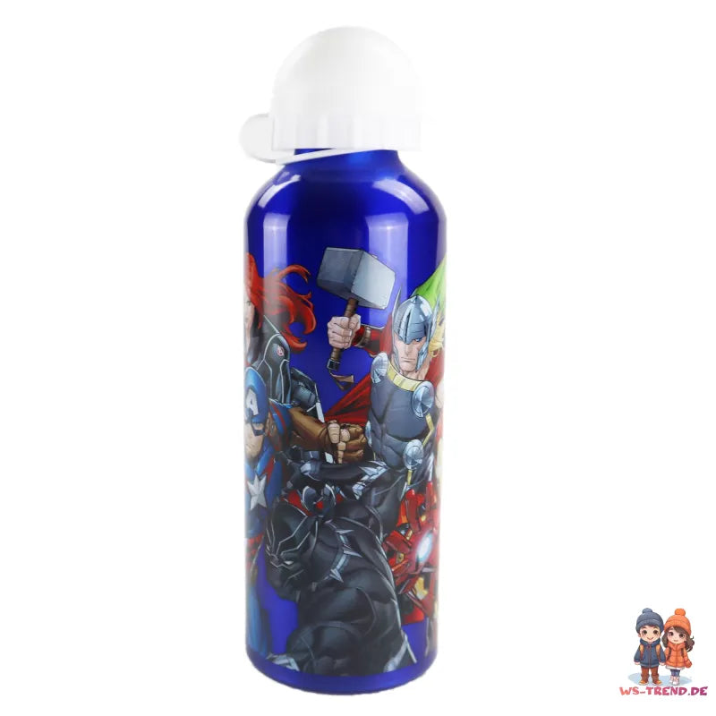 Marvel Avengers Aluminium Wasserflasche Trinkflasche Flasche 500 ml - WS-Trend.de Sport