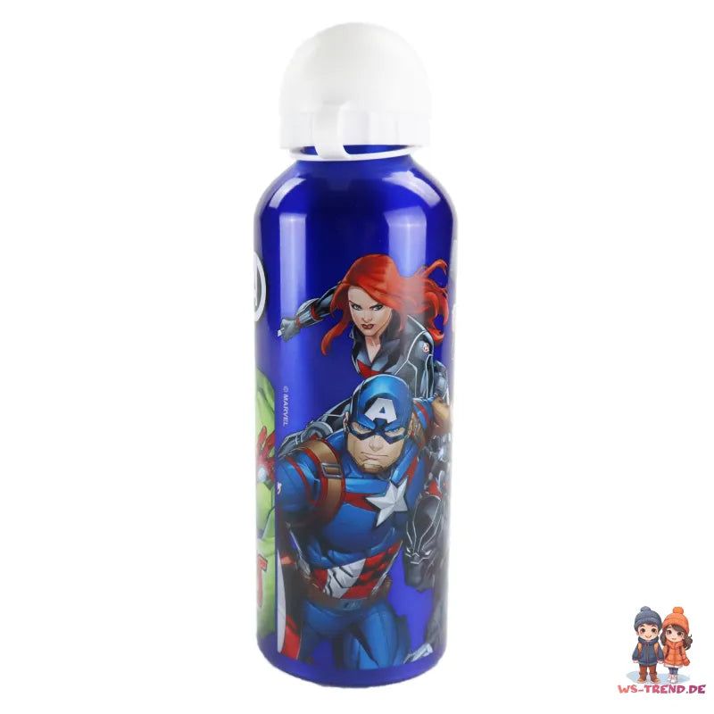 Marvel Avengers Aluminium Wasserflasche Trinkflasche Flasche 500 ml - WS-Trend.de Sport
