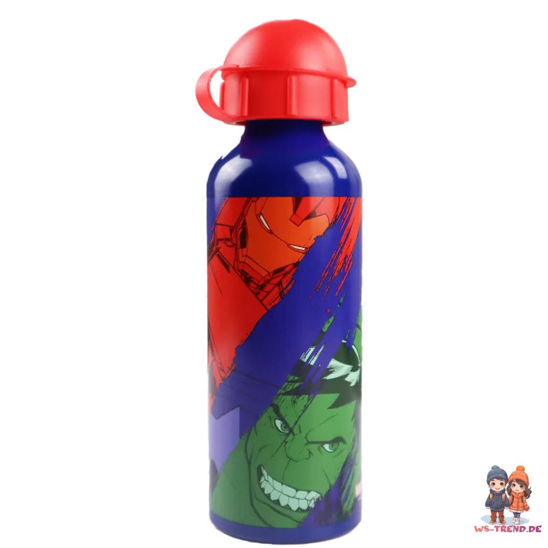 Marvel Avengers Aluminium Wasserflasche Trinkflasche Flasche 520 ml - WS-Trend.de Sport